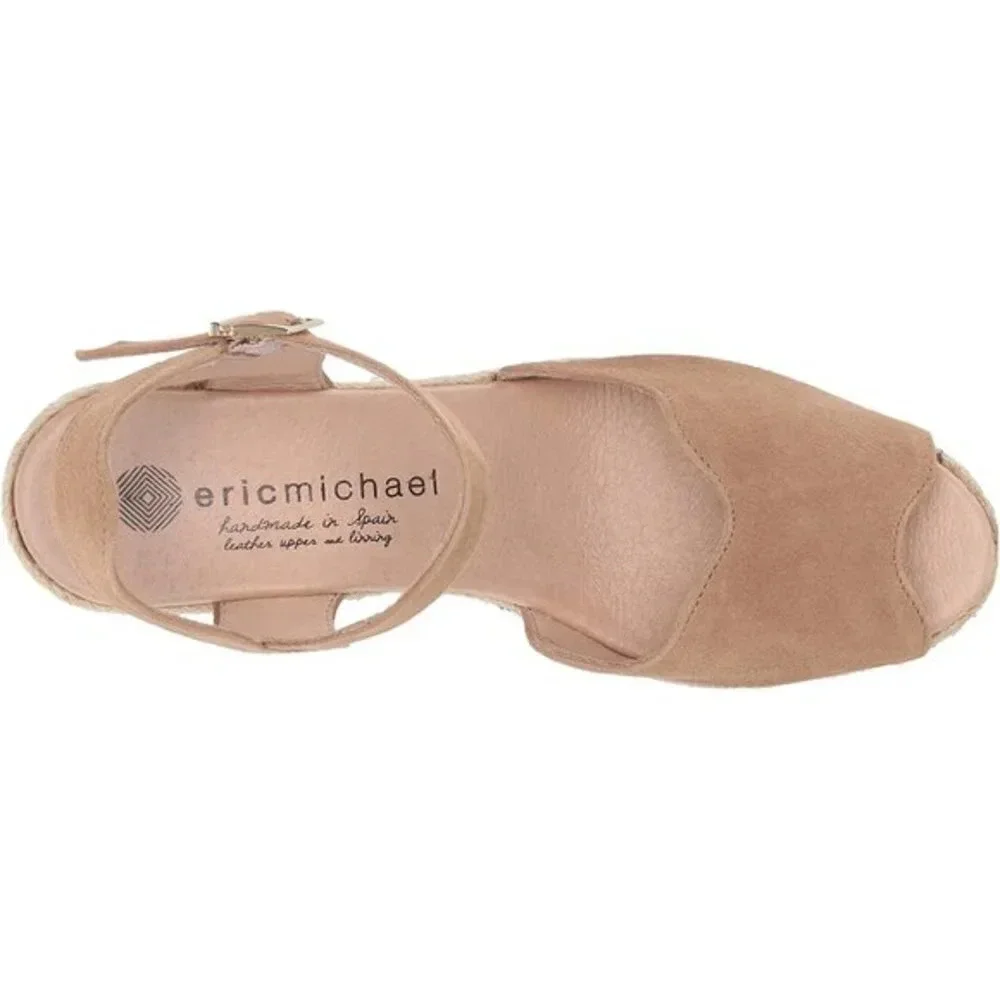 Eric Michael Lupa New Wedge Sandal Espadrille 41 10.5